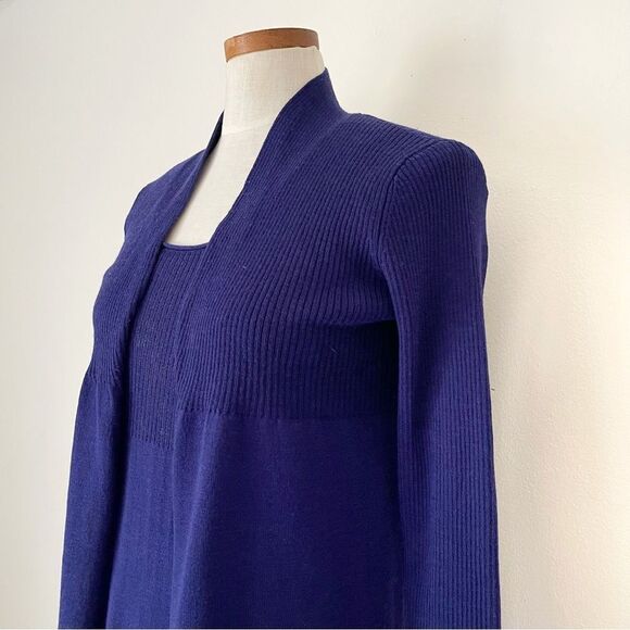 Eileen Fisher blue Cardigan Set Petite Small preowned office wear - Picture 3 of 7